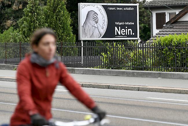 Die Vollgeld-Initiative ist klar gescheitert. Auch die Walliser Stimmbevölkerung schickt die Initiative bachab.