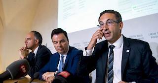 Staatsrat Fr&eacute;d&eacute;ric Favre zeigte sich nach der Ablehnung des 100-Millionen-Kredits f&uuml;r Olympische Winterspiele am Sonntagnachmittag entt&auml;uscht.  