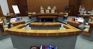 Blick in den Gerichtssaal des Strafgerichts Lugano: Die Verteidigung forderte zu Verhandlungsbeginn einen Aufschub des Prozesses.