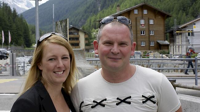 Christine Mattig (36) und Cilac Bostian (39) aus Saas-Grund.