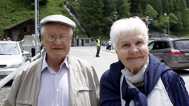 Fredie Imboden (80) und Edith Imboden (76) aus Susten.