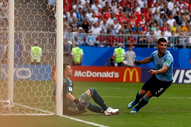 Torgarant. Luis Suarez brachte Uruguay bereits in der 10. Minute auf die Siegerstrasse.