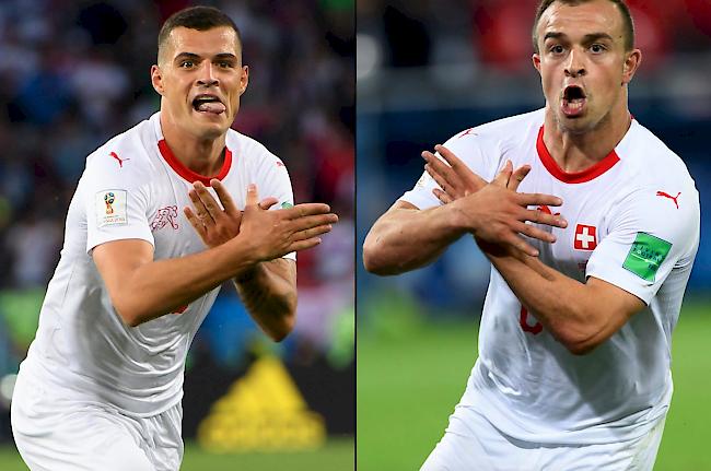 Glück für Nati-Trio. Xherdan Shaqiri, Granit Xhaka und Stephan Lichtsteiner werden nach ihren Adler-Jubelgesten gegen Serbien nicht gesperrt.