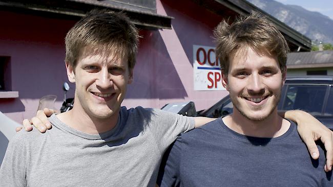 Yannick Schmid (28) und Olivier Burgener (27) aus Raron.