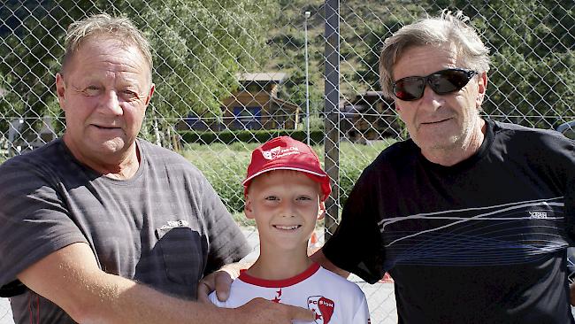 Max Rieder (60) aus Kippel, Matteo Meister (10) aus Niedergesteln und René Rieder (63) aus Kippel.