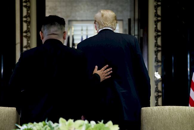 Kim Jong Un hatte im Juni bei einem historischen Gipfeltreffen mit US-Präsident Trump die vollständige Denuklearisierung seines Landes zugesagt.