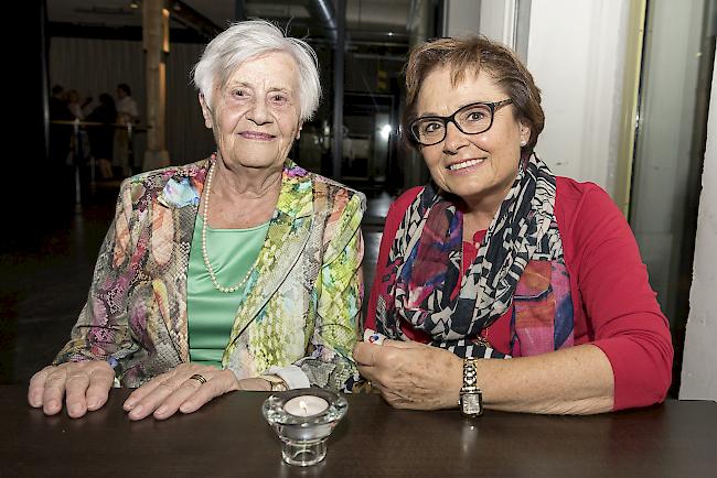 Clara Werlen (87), und Danielle Eyer (70), Brig.