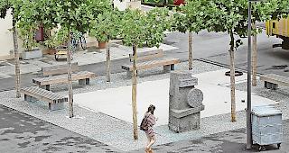 Am &laquo;gr&uuml;nen Zimmer&raquo; in Brig werden Arbeiten durchgef&uuml;hrt.