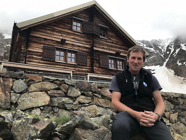 Yann Roulet ist Hüttenwart in der Bietschhornhütte.