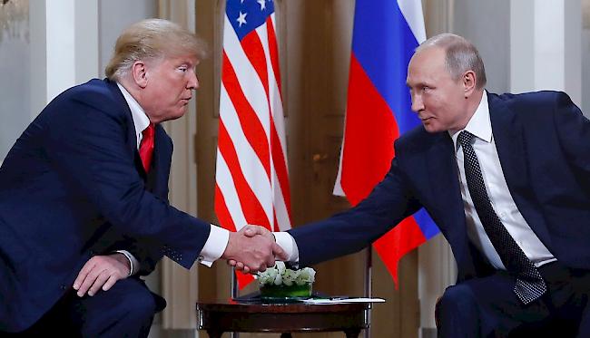 Trump und Putin sind am Montag in Helsinki zu ihren Gipfelberatungen zusammen gekommen.