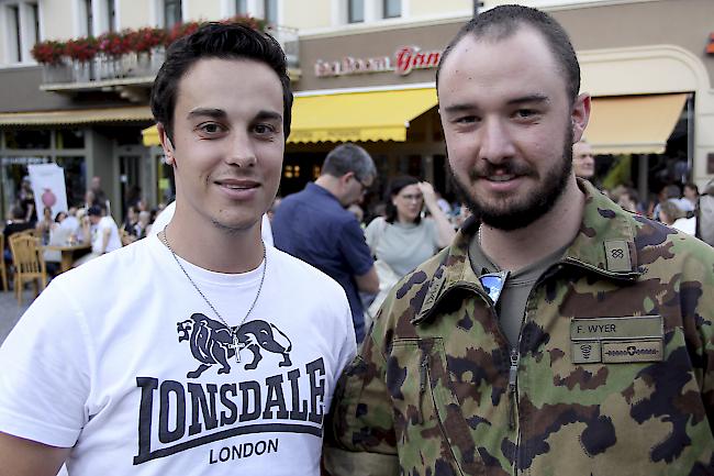 Florian Burgener (23) aus Ried-Brig und Fabian Wyer (21) aus Lalden.