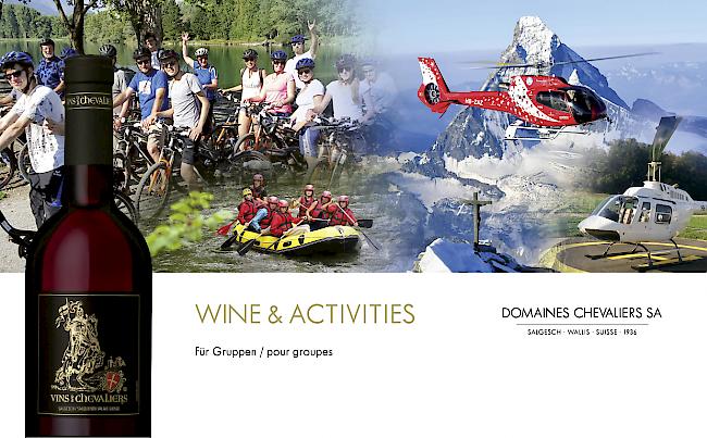 WB-Abonnenten erhalten 10 % Rabatt auf die Wine&Activities-Programme.