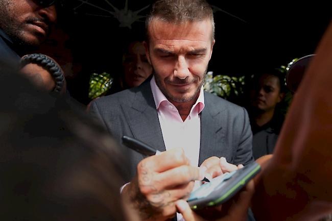 Ambitiös. Superstar David Beckham will für sein Fussballteam in Miami ein Stadion mit einem Fassungsvermögen von 25