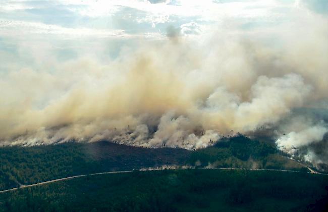 Notsituation. In Schweden wüten derzeit zahlreiche Waldbrände.