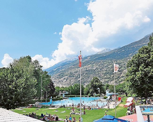 Reibungslos. Auch das Schwimmbad Visp präsentiert sich
in hervorragendem Zustand.