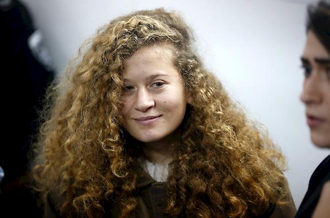 Nach acht Monaten ist Ahed Tamimi wieder auf freiem Fuss.