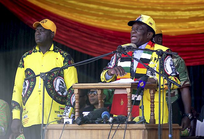Mehrheit. In Simbabwe hat Staatschef Emmerson Mnangagwa von der Regierungspartei Zanu-PF die historische Präsidentenwahl gewonnen.