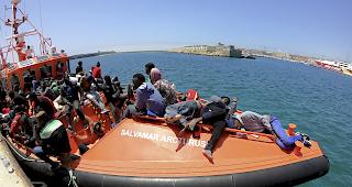 Gef&auml;hrlicher Seeweg. Laut UNHCR gelangten seit Januar ungef&auml;hr 60'000 Fl&uuml;chtlinge nach Europa.