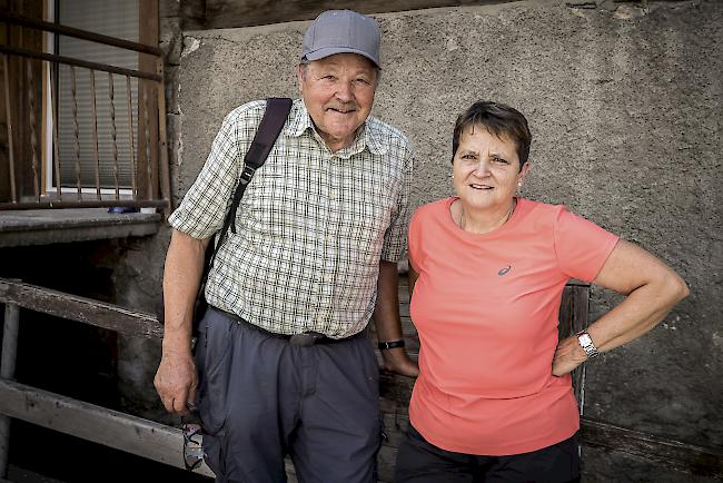 Xaver Schwery (86), Ried-Brig, und Ruth Escher (59), Termen.