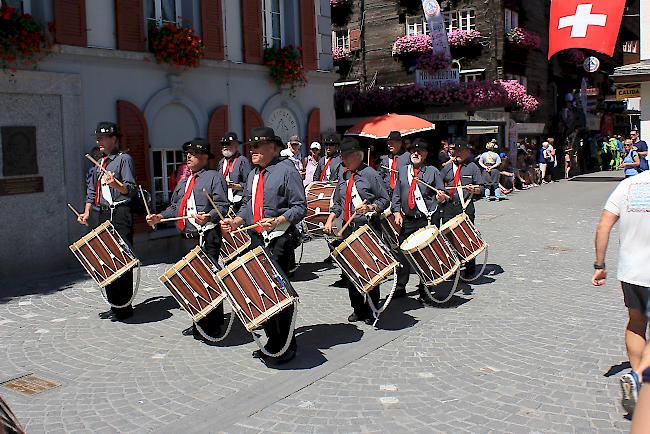 Tambouren-Gruppe aus dem Kanton Obwalden. 