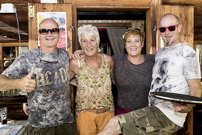 Hanspeter (63) und Lilo Humbel (63), Andrea Sulzer (41) und Ralph Humbel (40), Team Klenenhorn, Rosswald.