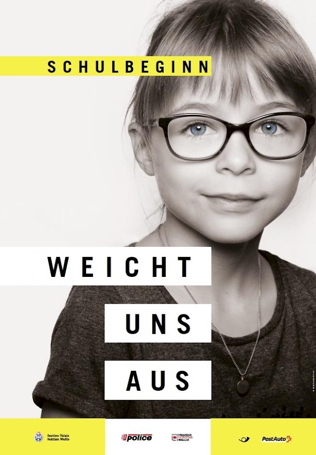 Zum Schulbeginn lanciert die Walliser Kantonspolizei mit verschiedenen Partnern erneut eine Präventionskampagne.