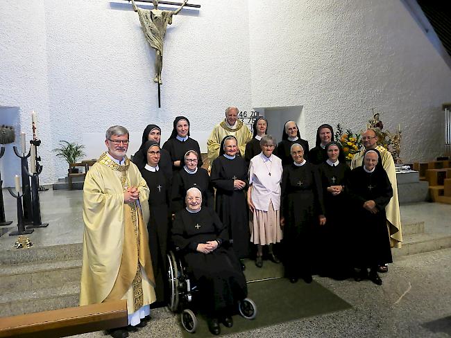 Acht Schwestern des Klosters St. Ursula durften heute ihr Professjubiläum feiern.
