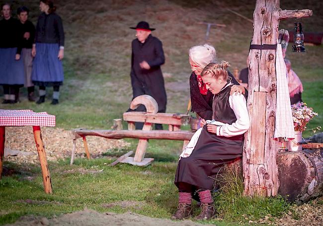 Publikumserfolg. Die Freilichtspektakel auf der Riederalp (Bild), in Niederwald und Leuk-Stadt sorgten für einen grossen Publikumsaufmarsch.