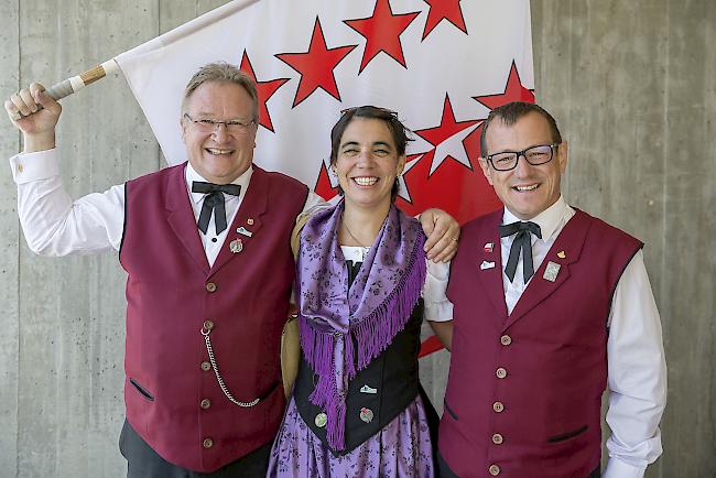 Hansrüedi Zbinden (58), Karin Kreuzer (35) und Urs Schweizer (48), Naters.