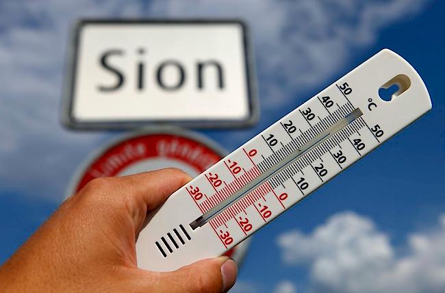 In Sitten wurden diesjährig die höchsten Sommertemperaturen gemessen.