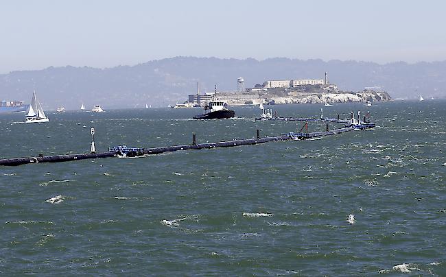 Gigantischer Müllfänger. «The Ocean Cleanup» will den Ozean von Plastikmüll befreien.