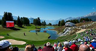 Wie im Bilderbuch. Crans-Montana bot auch in diesem Jahr perfekte Bedingungen f&uuml;r Spieler und Zuschauer.