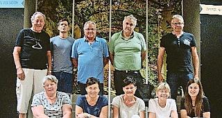 Die Theatergruppe des Kirchenchors.