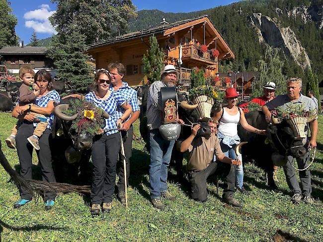 «Boston» aus der Stallung Kummer-Walpen setzte sich während der Sömmerungszeit 2018 auf der Belalp gegen ihre Konkurrentinnen durch und holte sich den Alpköniginnen-Titel.