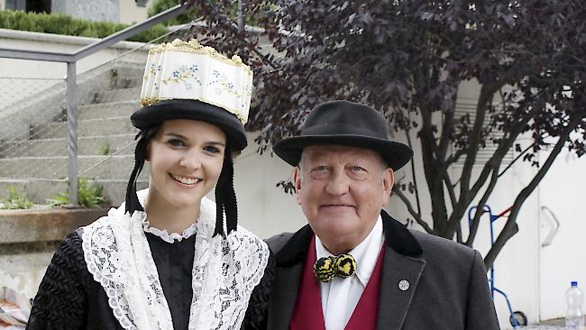 Stefanie Ruff (25) und Hubert Imboden (71) aus Glis.