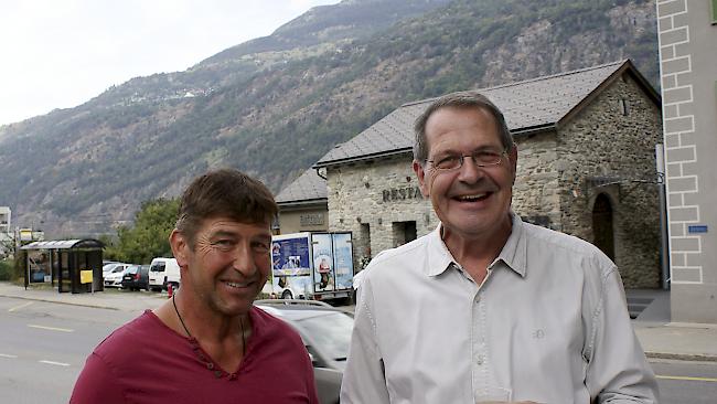 Fritz Erb (54) und Hubert Stinger (58) aus Glis.