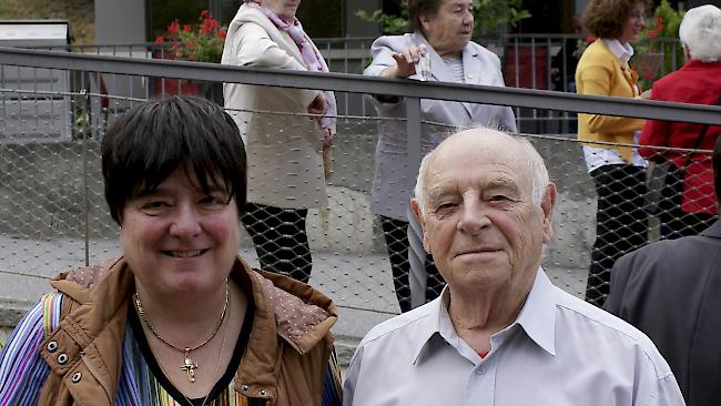 Brigitte Furrer (57) aus Bürchen und Fritz Lerjen (79) aus Gamsen.