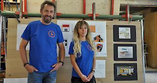 Reinhard und Raphaela Perren: vor 20 Jahren haben die Geschwister die Schreinerei von Vater Pius &uuml;bernommen.