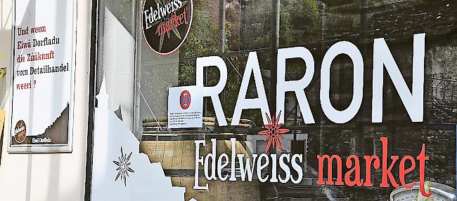 Noch ziert der Schriftzug «Edelweiss market» das Schaufenster, der Laden ist aber seit Ende August  geschlossen.