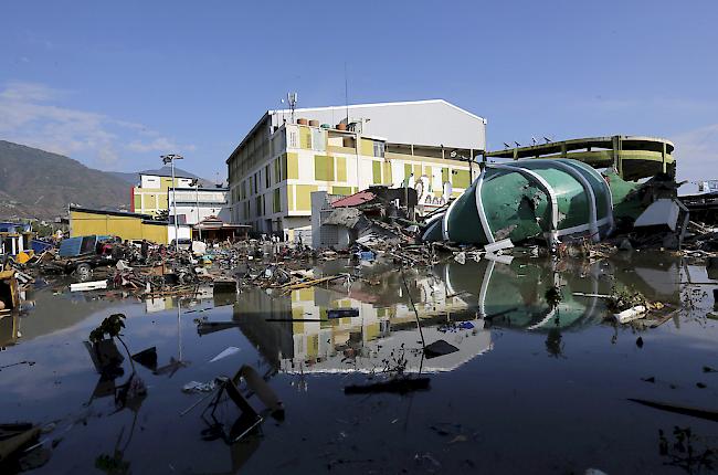 Bei einer Serie von Erdbeben und der folgenden Flutwelle kamen auf der Insel Sulawesi nach bisherigen Angaben mehr als 800 Menschen ums Leben.