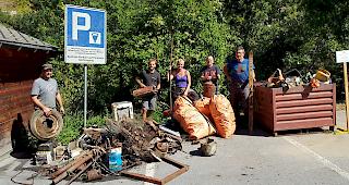 Clean-Up-Day im UNESCO-Welterbe Jungfrau-Aletsch mobilisierte rund 50 Helfer. 