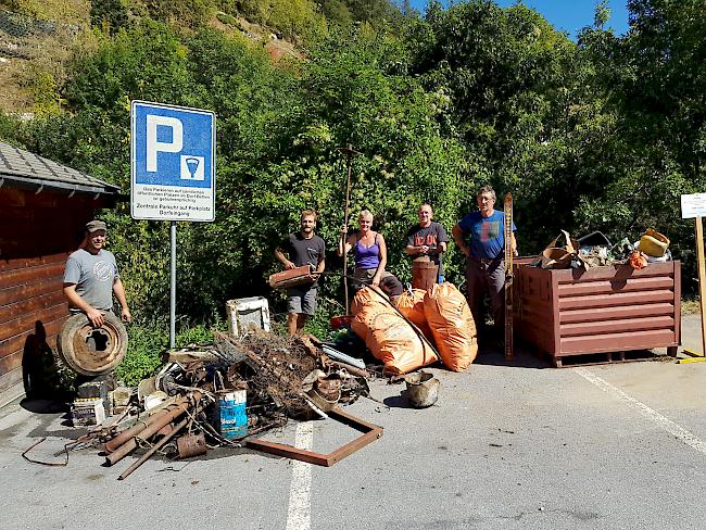 Clean-Up-Day im UNESCO-Welterbe Jungfrau-Aletsch mobilisierte rund 50 Helfer. 