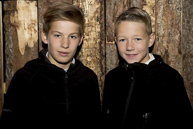 Aron Jossen (12) und Lyel Schmid (12) aus Lalden.