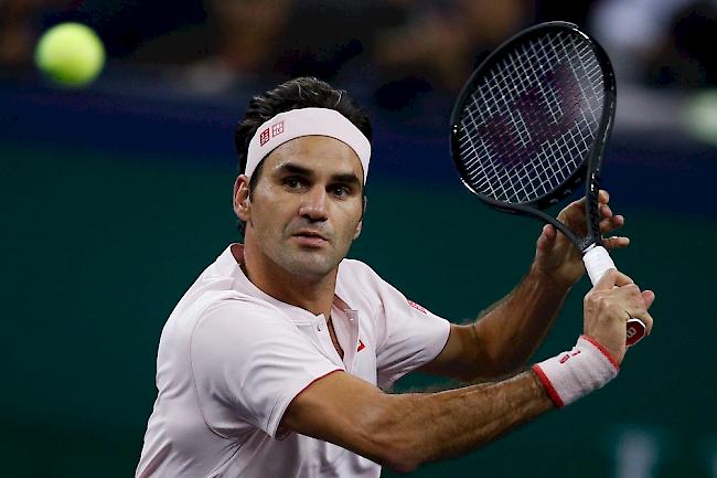 Federer bestand gegen den aufstrebenden Russen Medwedew.