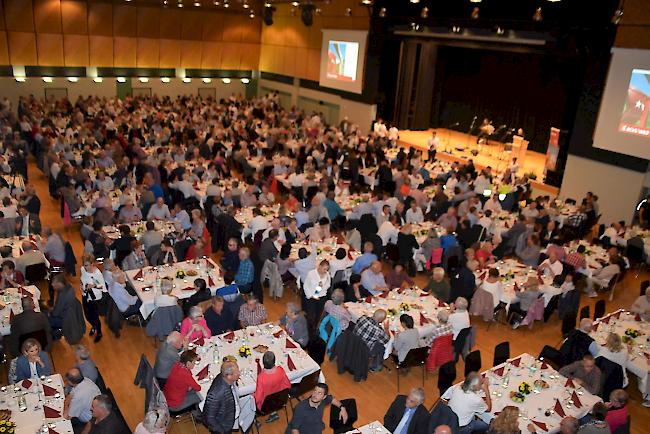 Volle Simplonhalle am Aktionärstreffen. 