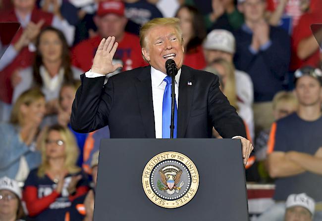 Gemäss Umfrage glauben derzeit 46 Prozent der Amerikaner an eine Wiederwahl Trumps.