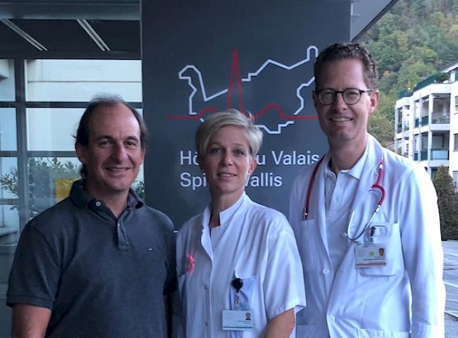Von links: Dr. Jean-Marc Vuissoz, Tanja Rungger und Dr. Simon Fluri.