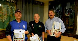 Die drei Sch&uuml;tzenk&ouml;nige (v.l.): Hans-J&ouml;rg Zwahlen (SV R&uuml;schegg), Sieger Kategorie D; Norbert Wyder (SSZ Chalchofen) Sieger Kategorie A; Konrad Gabriel (SSZ Chalchofen), Sieger Kategorie E.