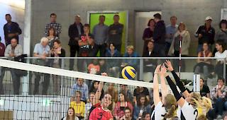 Tamara Cina greift an: Der VBC Visp gewann gegen K&ouml;niz 3:2 (Archivbild).