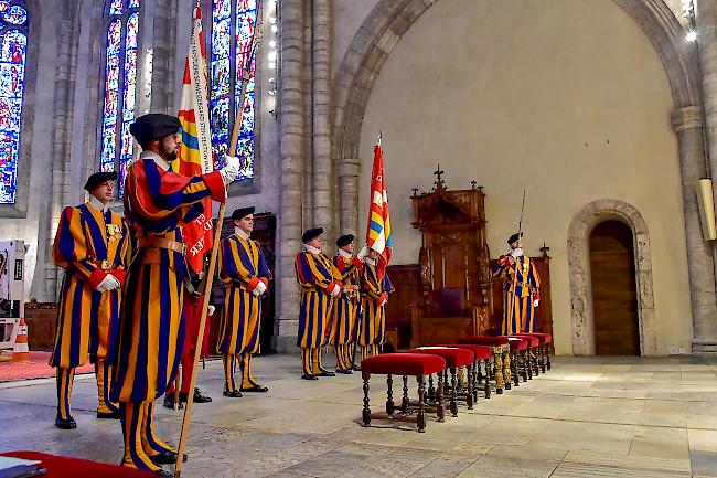 An diesem Sonntag feierten die Ex-Gardisten der Sektion Wallis einen Gedenkgottesdienst für Johannes Paul II.